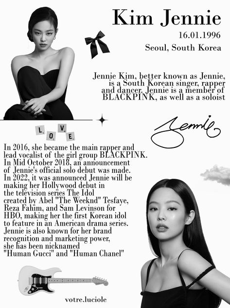 jennie blackpink by votre.luciole Asian Skin Care Routine, Jennie + Core + Aesthetic, What Is Kpop, Abel The Weeknd, Blackpink Square Up, Blink Book, Beauty Routine Tips, Blackpink Poster, Dark Feminine Aesthetic