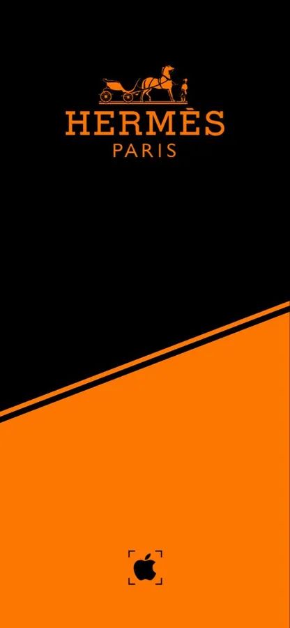 Download Orange And Black Hermes Apple Wallpaper | Wallpapers.com Apple Watch Hermes Wallpaper, Hermes Logo Wallpaper, Hermes Wallpaper Iphone, Hermes Watch Face, Hermes Apple Watch Face Wallpaper, Hermes Wallpaper, Apple Watch Hermes, Hermes Apple Watch, Hermes Logo