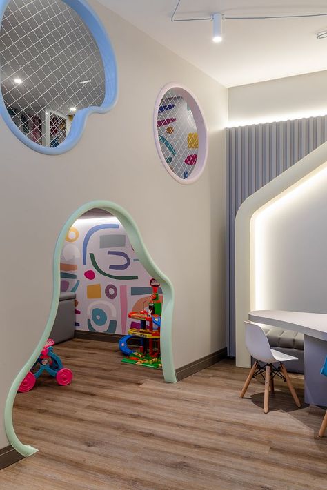 Preschool Room Layout, Pediatric Dental Office Design, School Reception, Daycare Design, Kindergarten Projects, Preschool Rooms, Kindergarten Design, Cabinet Medical, Dental Office Design