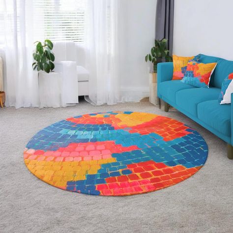 This colorful Disco Ball Round Area Rug brings a funky, retro touch to any home decor, making it a unique gift for birthdays, housewarmings, apartments, dorm rooms, and more. It's an ideal present for her, perfect for adding retro style to any space. 𝐃𝐄𝐓𝐀𝐈𝐋𝐒 -One size: 60" × 60" (152cm × 152cm) -Thickness: 0.2'' -Polyester chenille -Hemmed edges -Durable textured face 𝐇𝐎𝐖 𝐓𝐎 𝐎𝐑𝐃𝐄𝐑 1. Select Quantity 2. Add to cart 3. Select desires shipping method  𝐂𝐀𝐑𝐄 𝐈𝐍𝐒𝐓𝐑𝐔𝐂𝐓𝐈𝐎𝐍𝐒 I recommend regular vacuuming and spot cleaning as needed. Avoid using harsh chemicals or cleaners, as they may damage the design.  𝐘𝐎𝐔 𝐌𝐈𝐆𝐇𝐓 𝐀𝐋𝐒𝐎 𝐋𝐈𝐊𝐄 https://www.etsy.com/listing/1709487788/disco-ball-tufted-floor-cushion https://www.etsy.com/listing/1707228728/disco-ball-color Colorful Disco Ball, Area Rug Colorful, Colorful Area Rug, Round Area Rug, Rug Colorful, Colorful Rug, Decor Birthday, Presents For Her, Round Area Rugs