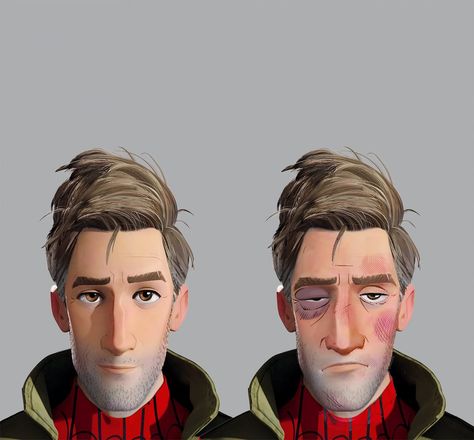 SPIDER-MAN: INTO THE SPIDER-VERSE Concept Art Includes Alternate Character Designs For The Lead Heroes Men Concept Art, Spider Man Into The Spiderverse, Peter B Parker, Spiderman Into The Spiderverse, Spider Man Into The Spider Verse, Into The Spiderverse, Spiderman Spider, Into The Spider Verse, Concept Art Drawing