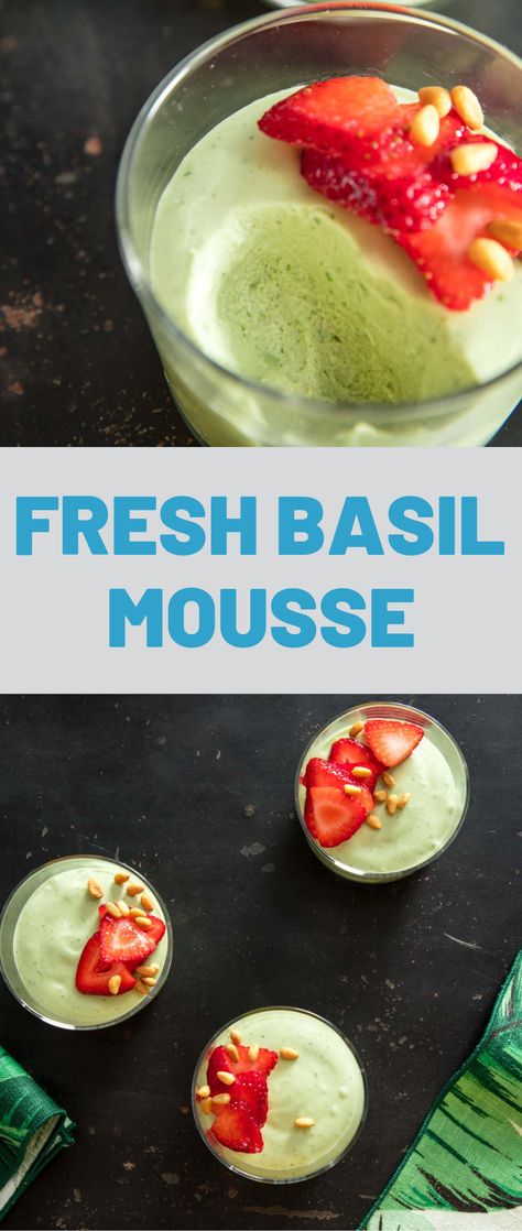 Oh Sweet Basil Recipes Desserts, Light Fresh Desserts, Tomato Dessert Recipes, Desserts With Basil, Strawberry Basil Dessert, Light Desserts For Summer, Fresh Mint Recipes Dessert, Light And Refreshing Desserts, Fancy Summer Desserts