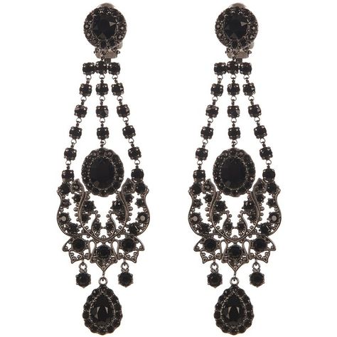 Givenchy Victorian-style chandelier earrings ($820) ❤ liked on Polyvore featuring jewelry, earrings, gunmetal earrings, gunmetal jewelry, filigree earrings, black earrings and gothic jewelry Gunmetal Jewelry, Victorian Gothic Jewelry, Gunmetal Earrings, Black Stone Earrings, Givenchy Earrings, Givenchy Jewelry, Goth Earrings, Earrings Chandelier, Gothic Earrings