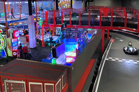 Is New England's Biggest Family Entertainment Center the "Apex" of Fun for Boston Kids? Rustic Entertainment Center, Old Entertainment Centers, Storage Entertainment Center, Tv Entertainment Centers, Diy Entertainment, Arcade Game Machines, Rustic Tv Stand, Things For Kids, Trampoline Park