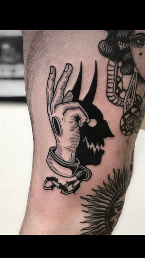 Tattoos Ideas For Men, Small Tattoos Ideas, Calf Tattoo Men, Horus Tattoo, Doctor Tattoo, Emo Tattoos, Black Bird Tattoo, Full Tattoo, Knuckle Tattoos