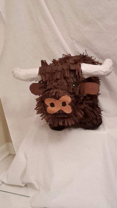 Bull Piñata, Longhorn Bull, Piñata Ideas, Longhorn Cow, Western Parties, It's Your Birthday, Highland Cow, Make And Sell, Party Planning