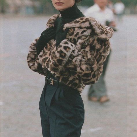 leopard print Print Coat, Winter Trends, Mode Inspo, Adriana Lima, 가을 패션, Mode Vintage, Looks Style, Mode Inspiration, Outfits Casuales