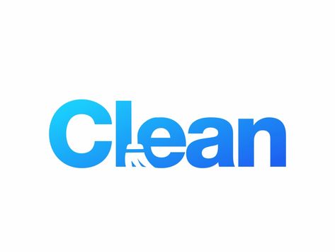 Clean 182/365 by Ak desain on Dribbble Best Broom, Cleaning Company Logo, Cleaners Logo, Cleaning Service Logo, Clean Logo Design, Cleaning Services Company, Logo Design Set, Party Logo, Creative Advertising Design