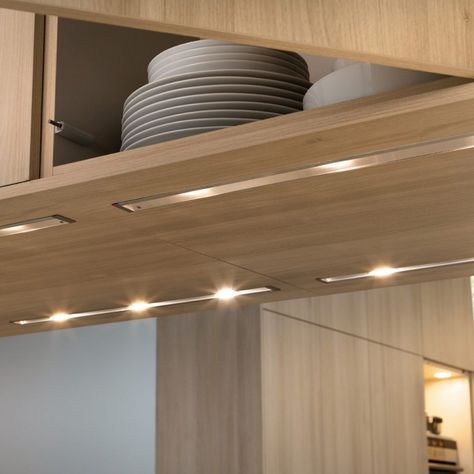 KITCHEN UNDER CABINET LIGHTING IDEAS – Big or small, kitchen under cabinet lighting brings a lot of benefits. Some of them are helping you searching f... Kitchen Under Cabinet Lighting, Light Kitchen Cabinets, Under Counter Lighting, Led Under Cabinet Lighting, Shelf Lighting, The Cabinet, Kitchen Lighting Fixtures, Under Cabinet Lighting, Under Cabinet