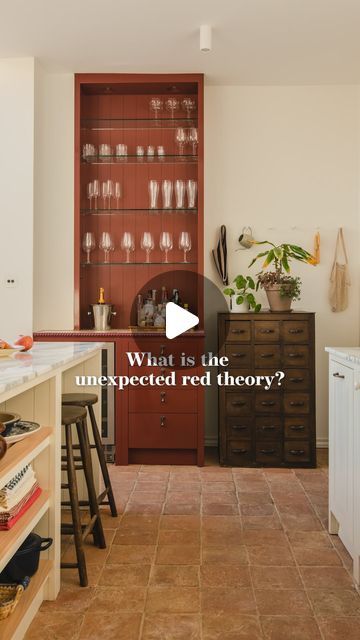 Homes & Gardens on Instagram: "The unexpected red theory, coined by Brooklyn-based interior designer Taylor Simon, is basically adding anything that’s red, big or small, to a room where it seemingly doesn’t match. It’s like a color pop but less contrived. In one example, Taylor shows a traditional corner of a home with a Victorian painting that ‘has no business having a red frame, but it automatically updates it and makes it look so fresh.’ What do you think? . Image credits: Barlow & Barlow / Thomas Joseph Wright, British Standard Cupboards / The Home Reform, Layered, Laura Stephens / Chris Snook, Dado Atelier, Future / Emma Lee / Sally Denning, Neptune, Studio Atkinson, Sophie Conran, Anna Stathaki, Studio Duggan, Vanrenen / GW Designs, Sarah Griggs . #homesandgardens #unexpectedredtheor Red Theory Interior Design, Unexpected Red Theory Interior Design, Unexpected Red Theory, Dado Atelier, Studio Atkinson, Studio Duggan, Red Theory, Joseph Wright, Decor Corner