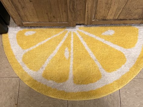 Citrus Kitchen, Lemon Kitchen Decor, Lemon Kitchen, Lemon Decor, Grandin Road, Yellow Kitchen, Lemon Slice, Kitchen Themes, Door Mats