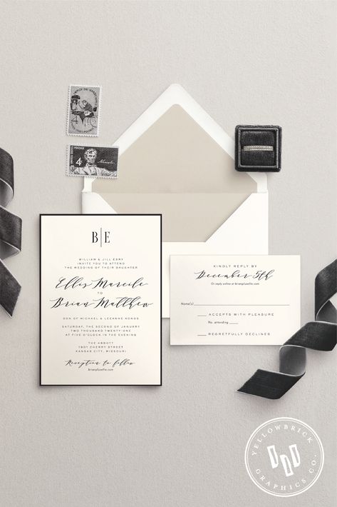 Traditional Black and White Wedding Invitation Industrial Themed Wedding, Black Tie Wedding Invitations, Black And White Wedding Invitation, Traditional Invitation, Black And White Wedding Invitations, Traditional Wedding Invitations, Formal Wedding Invitations, Wedding Invitation Inspiration, White Wedding Invitations