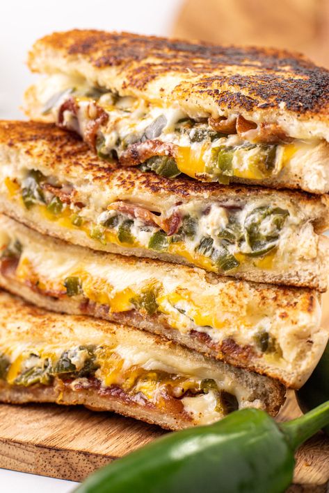 Jalapeño Popper Grilled Cheese - Made It. Ate It. Loved It. Ultimate Grilled Cheese Sandwich, Popper Grilled Cheese, Grilled Cheese Sandwich Recipe, Jalapeno Popper Grilled Cheese, Cheese Sandwich Recipe, Ultimate Grilled Cheese, Grill Cheese Sandwich Recipes, Cheese Sandwich Recipes, Texas Toast