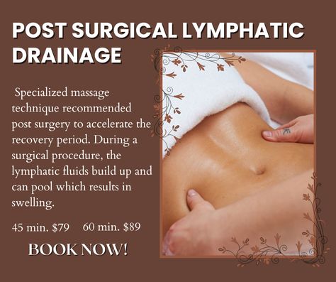 Post surgical lymphatic drainage massages help to decrease recovery time and improve results, by reducing post-surgical swelling and fibrosis. Post-Op Lymphatic Drainage is important for optimal surgical results. Book today by giving us a call at 954-909-9065! #lymphaticdrainage #spa #fortlauderdale It Works Body Wraps, Wood Therapy, Beauty Therapy Room, Better Body, Body Spa, Beauty Therapy, Therapy Room, Post Op, Post Surgery