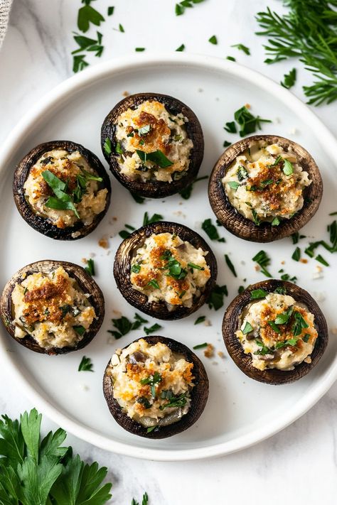 Best Christmas Stuffed Mushrooms Dairy Free Christmas Appetizers, Healthy Stuffed Mushrooms, Best Stuffed Mushrooms, Mushroom Bites, Beef Stews, Mushrooms Stuffed, Stuffed Mushrooms Easy, Mushroom Stuffed, Mushroom Appetizers