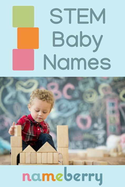 Baby names inspired by science, technology, engineering, and mathematics Uncommon Names, Child Names, Strong Baby Names, Science Girl, Uncommon Baby Names, Names Boy, M Names, Cool Baby Names