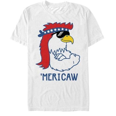 Lost Gods Fourth of July American Eagle Cartoon Mens Graphic T Shirt, Men's, Size: Medium, White Eagle Cartoon, Sewing Diy Projects, America Shirts, 4th Of July Shirts, July Fashion, What Do You Meme, Lake Trip, Fourth Of July Shirts, Diy Shirts