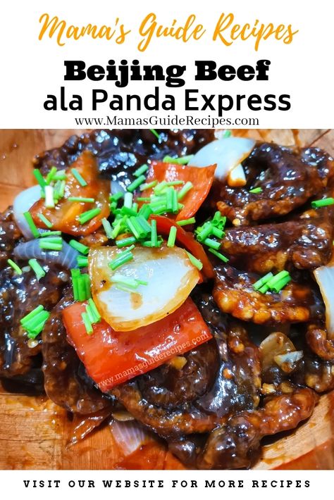 Beijing Beef ala Panda Express Food Recipes Asian, Chinese Food Takeout, Beef Mechado, Beijing Beef, Main Entree Recipes, Chinese Food Recipes, Pinoy Recipes, Recipes Asian, Asian Beef