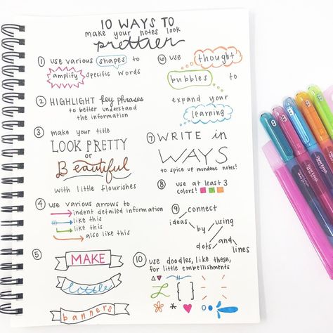 Paper Mate on Instagram: “We know that notetaking may seem like a boring task..but not with your fav #PaperMate pens and these 10 ways to make notes prettier! What's…” Ways To Make Notes, Note Taking Strategies, Paper Mate Pens, Notes Taking, Psychology Notes, Note Taking Tips, College Notes, Bullet Journal Banner, Business Notes