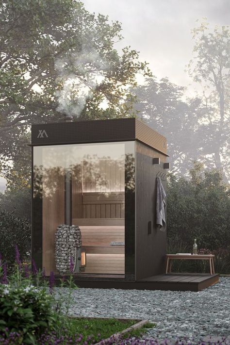 Out of the Valley – Tyto Sauna Underground Sauna, Outdoor Sauna Ideas Backyards, Forest Sauna, Outdoor Saunas, Garden Sauna, Modern Saunas, Garden Spa, Sauna House, External Cladding