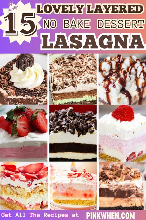 18 Lovely Layered No Bake Dessert Lasagna Recipes Very Berry Dessert Lasagna Recipe, No Bake Lasagna Dessert, No Bake Dessert Lasagna, Christmas Dessert Lasagna, Lasagna Dessert Recipes, Dessert Lasagna Recipes, Chocolate Lasagna Dessert, Chocolate Lasagna Recipe, Dessert Lasagna