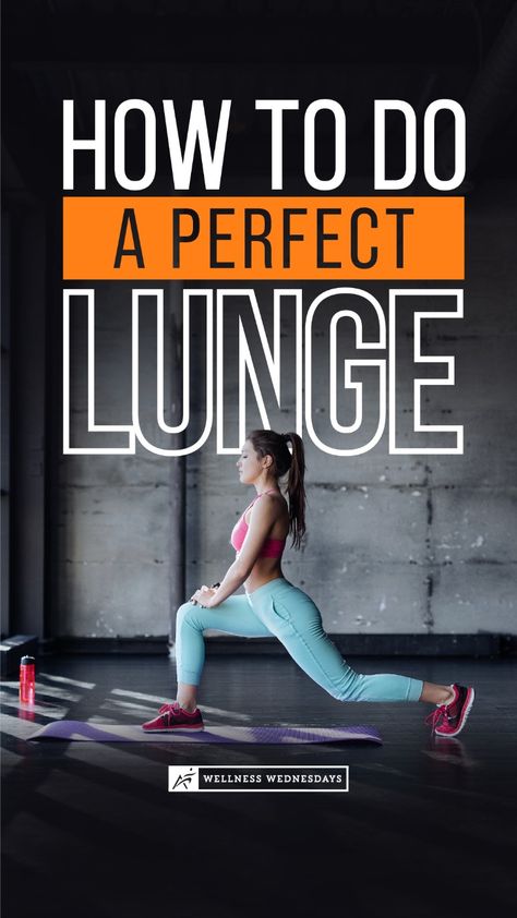 Lunges are perfect for stretching out your core and leg muscles, but to get the most out of this exercise, you need to have proper form. Here's how to achieve that perfect lunge every time and get the most out of your stretches. #lunges #legworkout #wellnesswednesday #airrosti #workoutwednesday #coreworkout How To Get Better At Lunges, Lunges For Beginners, Proper Lunge Form, How To Lunge, Weighted Lunges, Lunges Workout, Forward Lunges, Lunge Challenge, Beginners Exercise