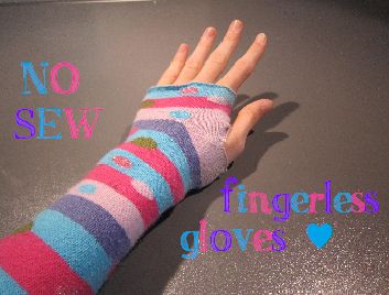 Turn you old socks into nifty fingerless gloves! How To Make Gloves, Diy Hand Warmers, How To Make Socks, No Sew Fleece, Costume Gloves, Halloween Socks, Sewing Fleece, Animal Costumes, Upcycle Recycle