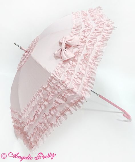 Kawaii Umbrella, Fancy Umbrella, Lace Umbrella, Cute Umbrellas, Pink Umbrella, Fashion Closet, Umbrellas Parasols, Kawaii Accessories, Pink Girly Things