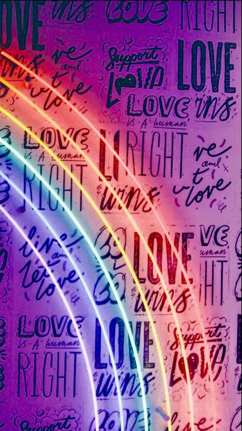 “Love is love” rainbow wallpaper Rainbow Wallpaper Iphone, Gay Aesthetic, Rainbow Aesthetic, Lit Wallpaper, Neon Aesthetic, Rainbow Wallpaper, Neon Wallpaper, Neon Rainbow, Love Rainbow