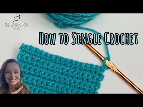 This tutorial is intended for beginners who are ready to jump into learning how to crochet! It shows how to create the single crochet stitch. In this video you will learn how to: -slip knot -chain (foundation chain) -single crochet -how to turn your work! Single Crochet For Beginners, Slip Knot Crochet, How To Single Crochet, Knitted Socks Free Pattern, Crochet Chain Stitch, Beginning Crochet, Crochet It, Chain Scarf, Crochet Chain