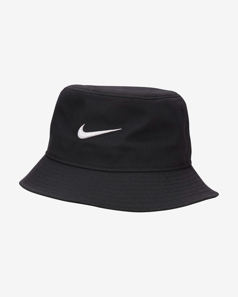 Nike Apex Swoosh Bucket Hat. Nike.com Nike Bucket Hat, Lakers Hat, Bucket Hat Black, Rain Or Shine, Swoosh Logo, Golf Sport, Nike Swoosh, Sports Brands, Black White Fashion