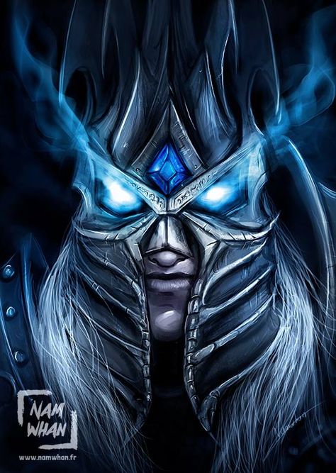 Arthas Menethil Art, Lich King Tattoo, Arthas Menethil, Lich King, Overwatch Cosplay, King Tattoos, Gallery Wallpaper, Horror Monsters, Knight Armor