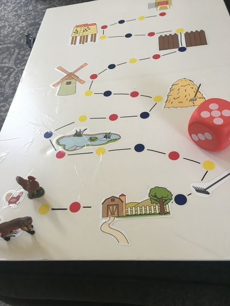 Made a board game of Rosie’s Walk to practice counting and colors. Rosie’s Walk Eyfs, Rosies Walk Eyfs Activities, Rosies Walk Activities For Preschool, Rosie’s Walk Activities, Rosies Walk Activities, Rosie’s Walk, Chestnut Ideas, Eyfs Books, Highway Rat