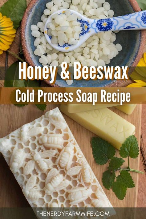 Beeswax Soap Recipe, Cold Press Soap Recipes, Cold Process Soapmaking, Beeswax Soap, Diy Soap Recipe, Salve Recipes, Cold Process Soap Recipes, Handmade Soap Recipes, Soda Ash