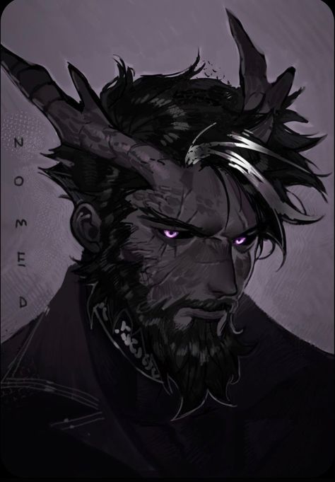 Dark Dnd Characters, Old Tiefling Male, Dnd Character Design Male Tiefling, Dark Character Art Male, Tiefling Male Character Concept, Villain Art Character Design, Male Tiefling Art, Male Demon Character Design, Tiefling Character Design Male