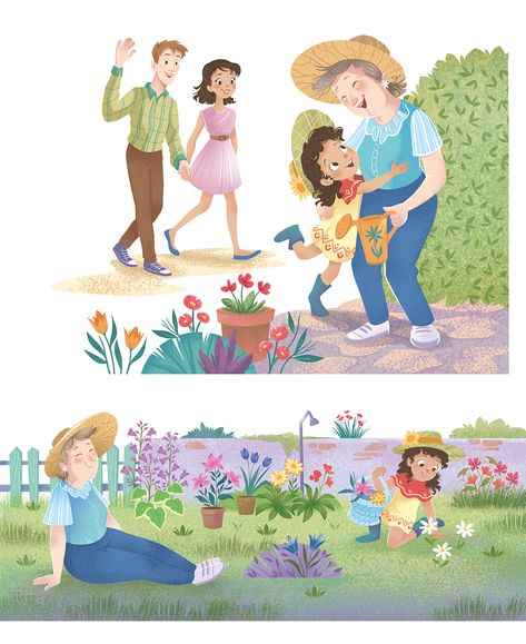 Storybook Art Illustrations, Book Story, Garden Illustration, Illustration Noel, Cartoon Books, Picture Books Illustration, Childrens Books Illustrations, Book Illustration Art, Seni Cat Air