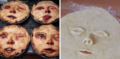 Yummy Pie, Face Baking, Halloween Food Ideas, Halloween Dessert, Halloween Foods, Creepy Halloween Decorations, Halloween Party Food, Meat Pies, Halloween Baking