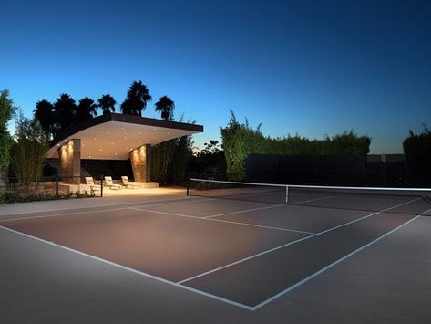 Tennis Court Backyard, Tennis Court Design, Private Tennis Court, Basketball Tickets, Sport Court, Tennis Clubs, Mansions Homes, Maine House, House Inspo