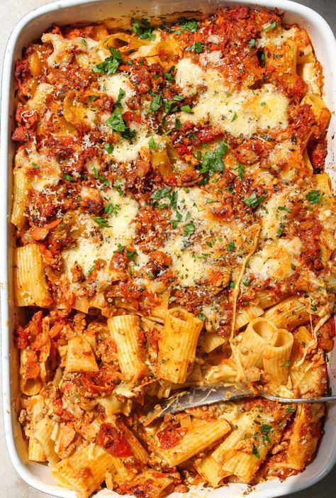 Ground Lamb Casserole Recipes, Lamb Ground Recipes, Masterchef Recipes Main Dishes, Lamb Rigatoni, Ground Lamb Pasta Recipes, Lamb Pasta Recipes, Recipes With Ground Lamb, Lamb Lasagna Recipe, Ground Lamb Recipes For Dinner