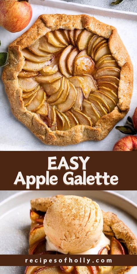 Apple Galette - Recipes of Holly Apple Pie Galette, Apple Galette Recipe, Galette Recipes, Apple Galette, Galette Recipe, Holiday Hosting, Apple Tart, Flaky Pastry, Delish Recipes