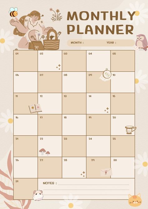 Montgly planner 2024 #weeklymealplannertemplate digitalplannerfreebie #customplanner Study Planner Printable Free, Digital Planner Ideas, Weekly Meal Planner Template, Memo Pad Design, Aesthetic Planner, Study Planner Printable, Monthly Budget Template, Print Planner, Weekly Planner Template