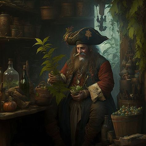 Dnd Merchant, Merchant Character, Fantasy Town, Dungeons And Dragons Art, Sea Of Thieves, Pirate Art, Fantasy Stuff, Fantasy Setting, Alien Art