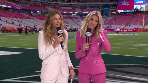 Charissa Thompson and Erin Andrews (2/12/2023) — Newswomen Charissa Thompson, Super Sunday, Erin Andrews, Pretty Faces, Fit Ideas, Pretty Face