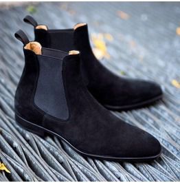 Quality Leather Boots, Botas Chelsea, Custom Design Shoes, Casual Ankle Boots, Mens Boots Casual, Suede Leather Shoes, High Ankle Boots, Suede Chelsea Boots, Men Suede