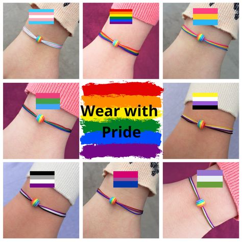 Pride Crafts For Adults, Pride Crafts To Sell, Pride Bracelet Diy, Pride Month 2024, Pride Month Crafts, Diy Pride Crafts, Lgbtq Crafts, Pride Jewelry Diy, Gay Bracelets