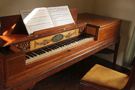 Harpsichord, square piano and Fortepiano Lodge Office, Michael Cole, Gold Vanity, British Library, Data Collection, Music Room, 3 D, Piano, Wood Frame