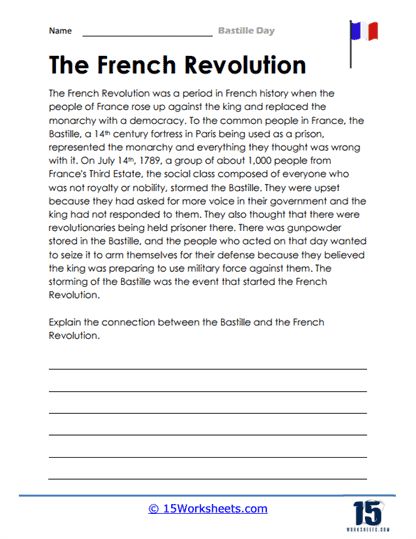 Mastering French Revolution: Develop Critical Thinking with This Educational Worksheet French Revolution Aesthetic Notes, French Revolution Notes, The French Revolution Notes Class 9, French Revolution Worksheet, French Revolution History, Holiday Worksheets, The French Revolution, Social Class, Bastille Day