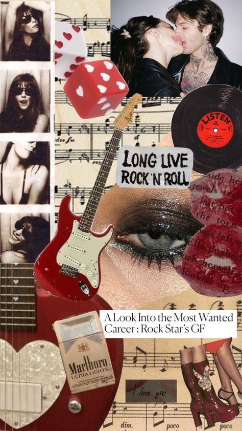 Giannacore Aesthetic, Rockstar's Girlfriend, Clear Phone Case Design, Girlfriend Aesthetic, Rockstar Girlfriend, Rock Aesthetic, Rockstar Aesthetic, Dark Red Wallpaper, Rockstar Gf