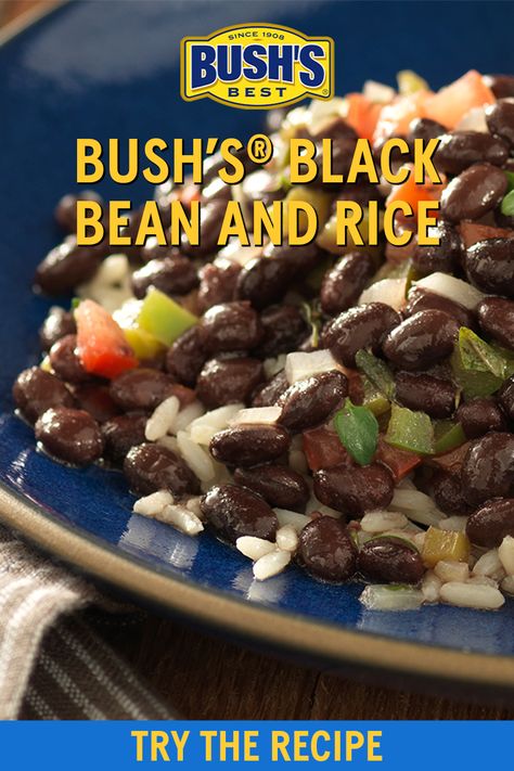 Easy Black Beans, Black Beans And Rice Recipe, Black Bean And Rice, Mexican Side Dish, Goya Recipe, Black Beans Rice, Bean And Rice, Mexican Side, Spiced Lentils