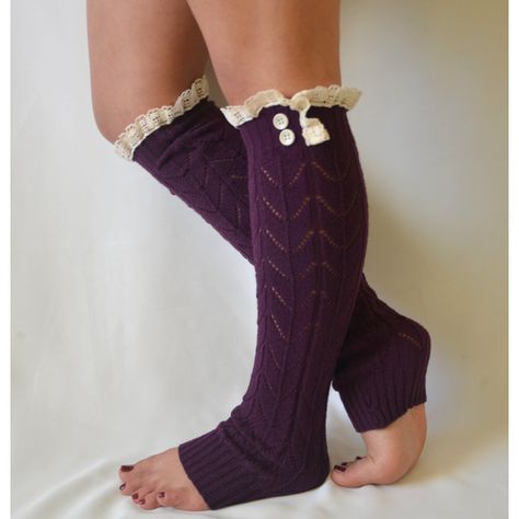 Machine knit purple leg warmerr with lace trim and buttons chunky leg... ($26) ❤ liked on Polyvore Chunky Leg Warmers, Toddler Leg Warmers, Lace Boot Cuffs, Lace Leg Warmers, Machine Knit, Leg Warmer, Knit Lace, Boot Cuffs, Boot Socks